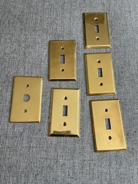 Baldwin Brass Light Switch and Outlet Cover Plates - Set of 6